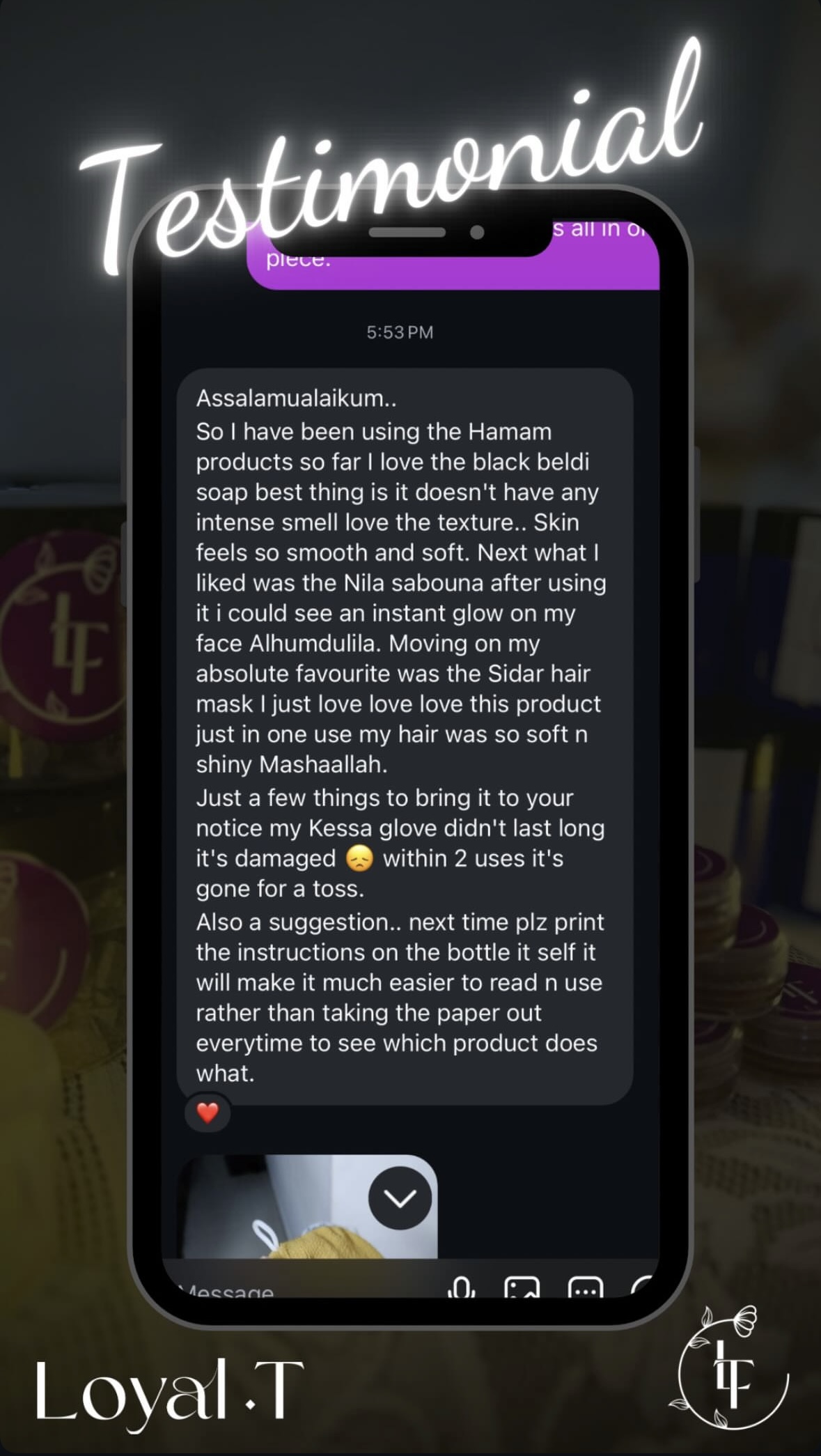 Customer Testimonial